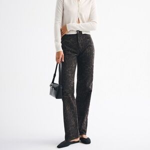 Abercrombie & Fitch Leopard Print Jeans